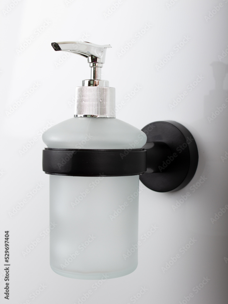 Stylish wall-mounted soap dispenser for bathroom Stylish wall-mounted soap dispenser for bathroom