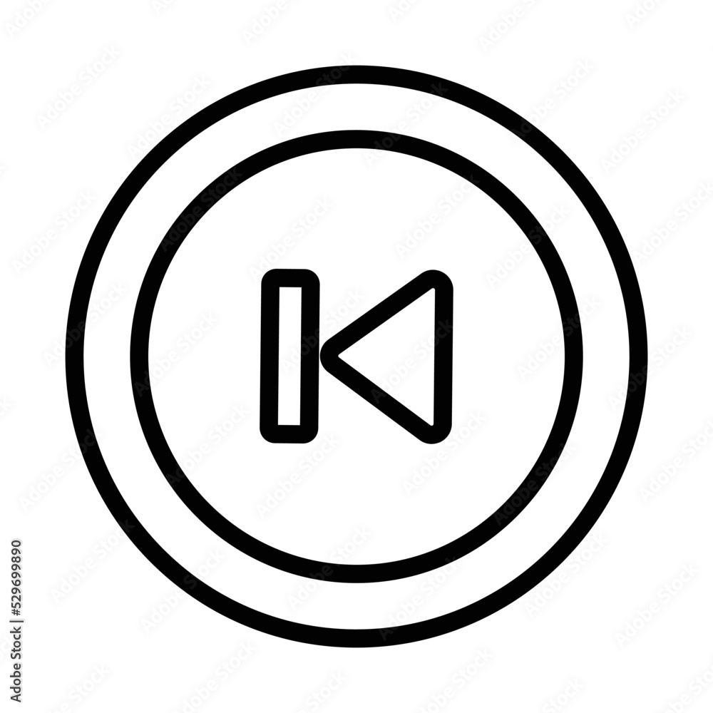 Skip Back Arrow Icon Skip Back Arrow Icon