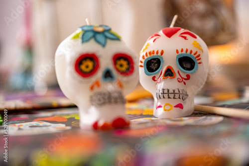 Vela de Calavera de día de muertos