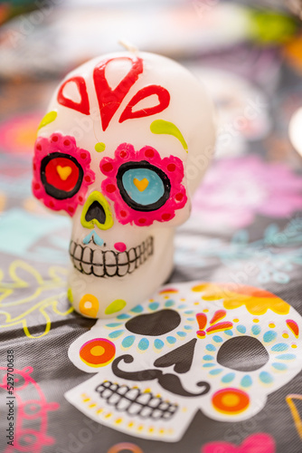 Vela de Calavera de día de muertos