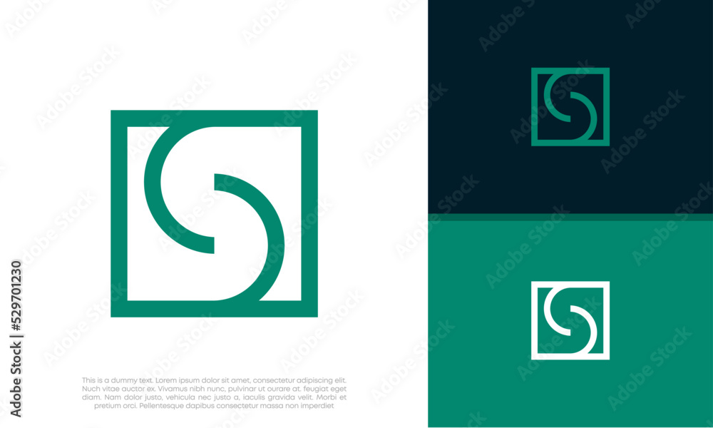 Initial S logo design. Innovative high tech logo template. Initial S logo design. Innovative high tech logo template.
