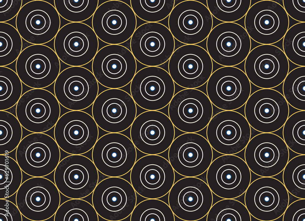 Halloween Yellow Circle Pattern Halloween Yellow Circle Pattern