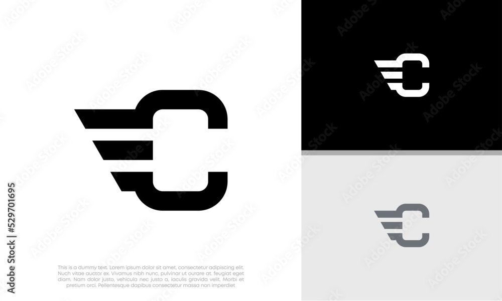 Initial C logo design. Innovative high tech logo template. Initial C logo design. Innovative high tech logo template.