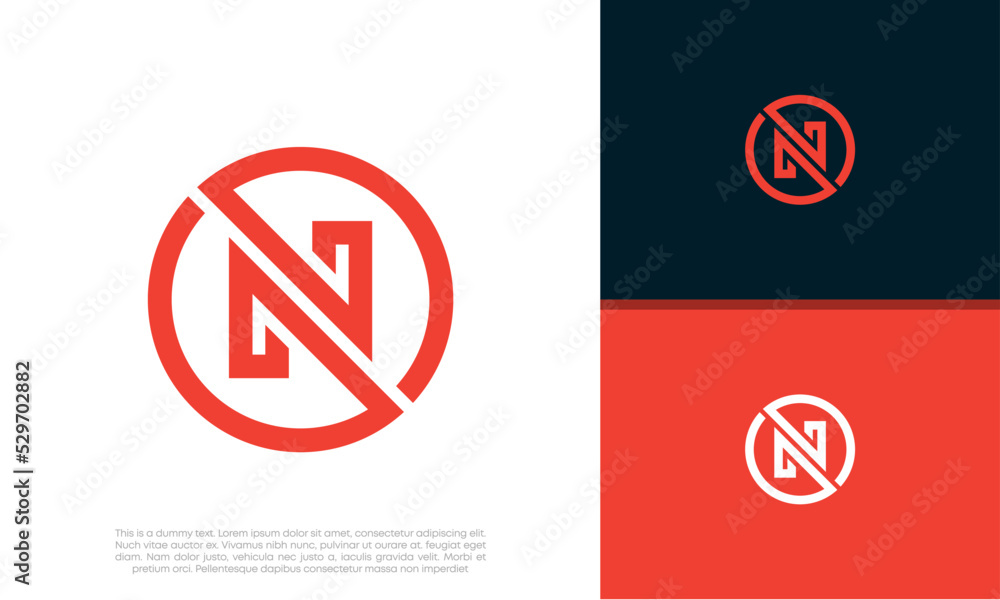 Initials N. NN logo design. Initial Letter Logo. Initials N. NN logo design. Initial Letter Logo.