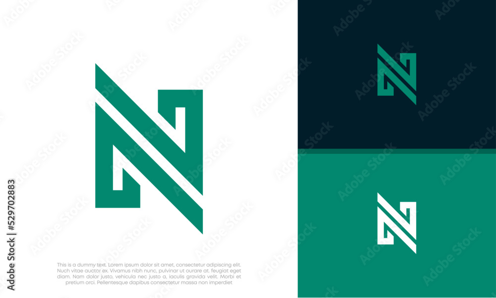 Initials N. NN logo design. Initial Letter Logo. Initials N. NN logo design. Initial Letter Logo.