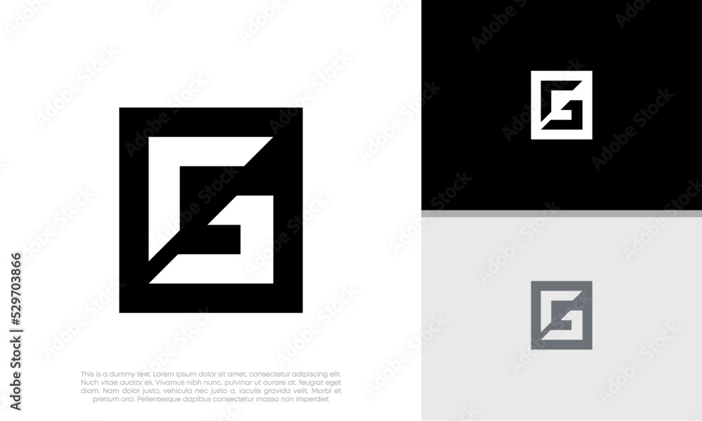 Initial G logo design. Innovative high tech logo template. Initial G logo design. Innovative high tech logo template.