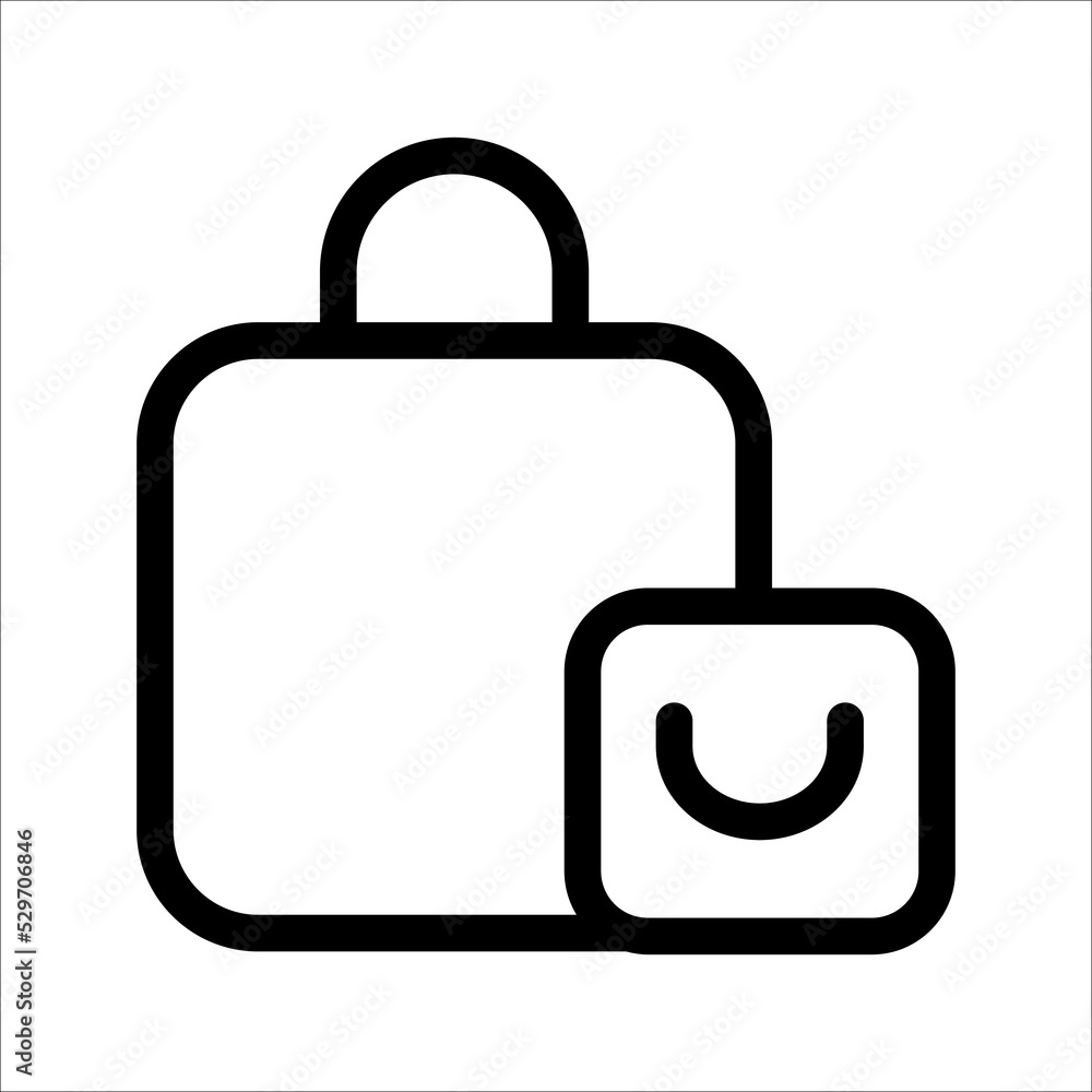 Trolley icon vector, logo template illustration in trendy style Trolley icon vector, logo template illustration in trendy style
