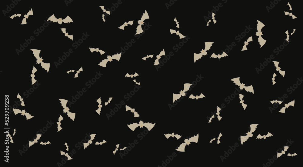 Halloween pattern with bats. bat seamless pattern vector Halloween Dracula Vampire ghost cartoon illustration gift wraps white design. Endless background