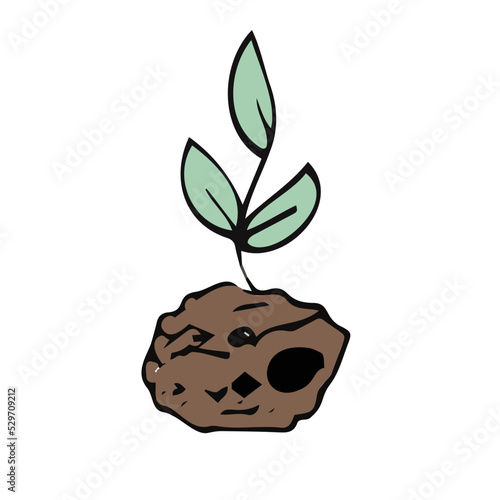 Growing plants. Person Scattering Seeds and watering. Floristry and gardening. Agricultural plant at home. Gardening, floriculture concept. Colored cartoon flat vector illustration.