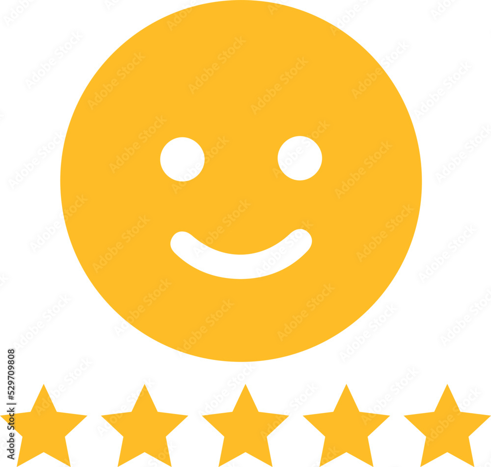 Fototapeta premium user experience icon. Customer experience vector icon. satisfaction rating vector icon. Rating icon. star satisfaction rating 