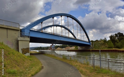 bridge over river Dortmund-Ems-Kanal Kanal in Deutschland 