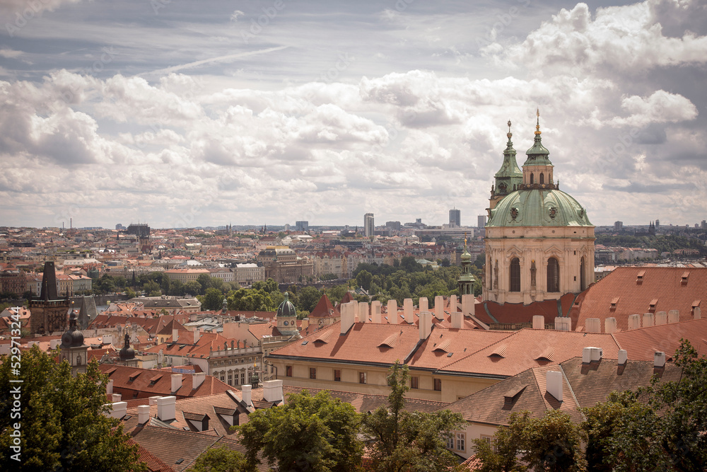 Krajobraz stolicy Czech - Pragi, panorama