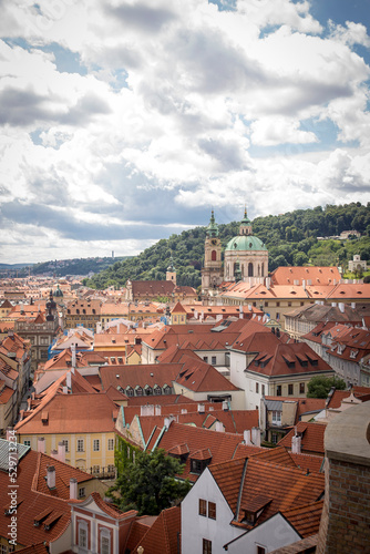 Obraz na płótnie Krajobraz stolicy Czech - Pragi, panorama w salonie