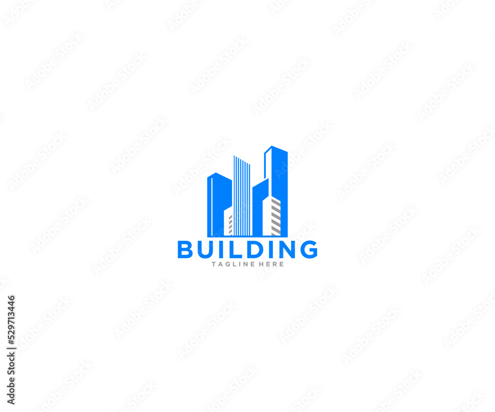building illustration silhouette logo design
