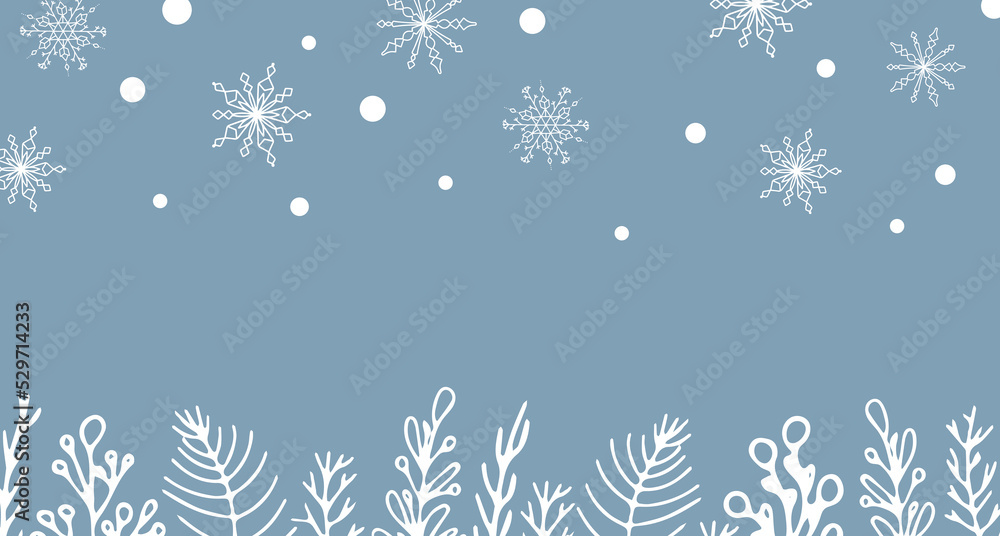 Beautiful set of white snowflakes botanical elements for winter design. Collection of Christmas New Year elements. Frozen silhouettes of crystal snowflakes. The apartment has a modern design wallpaper Beautiful set of white snowflakes botanical elements for winter design. Collection of Christmas New Year elements. Frozen silhouettes of crystal snowflakes. The apartment has a modern design wallpaper