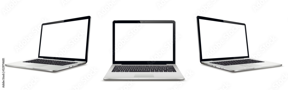 Vector illustration of laptop isolated on white background Vector illustration of laptop isolated on white background