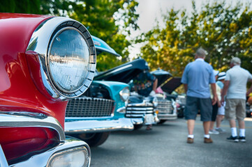 Leinwandbilder Oldtimer Amerikanische Oldtimer auf Classic-Car-Show  © thenikonpro
