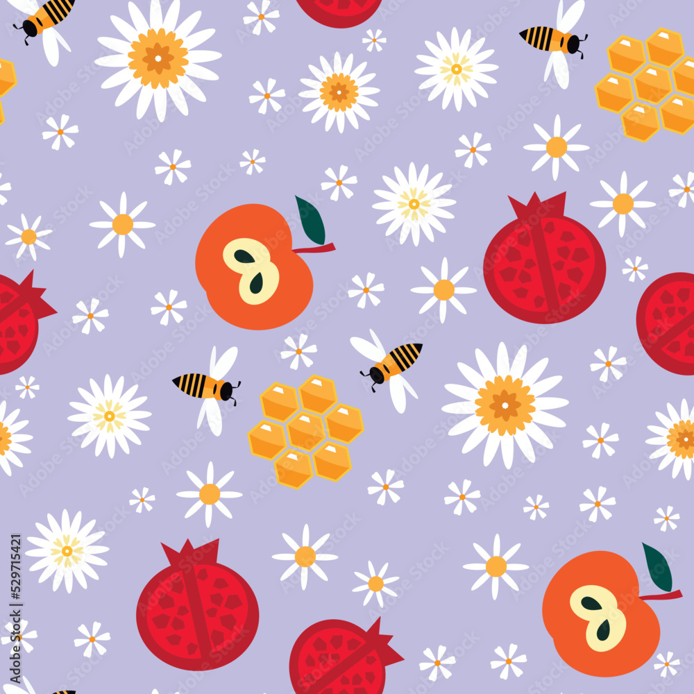 Rosh hashanah , Shana Tova - jewish new year holiday seamless pattern ...