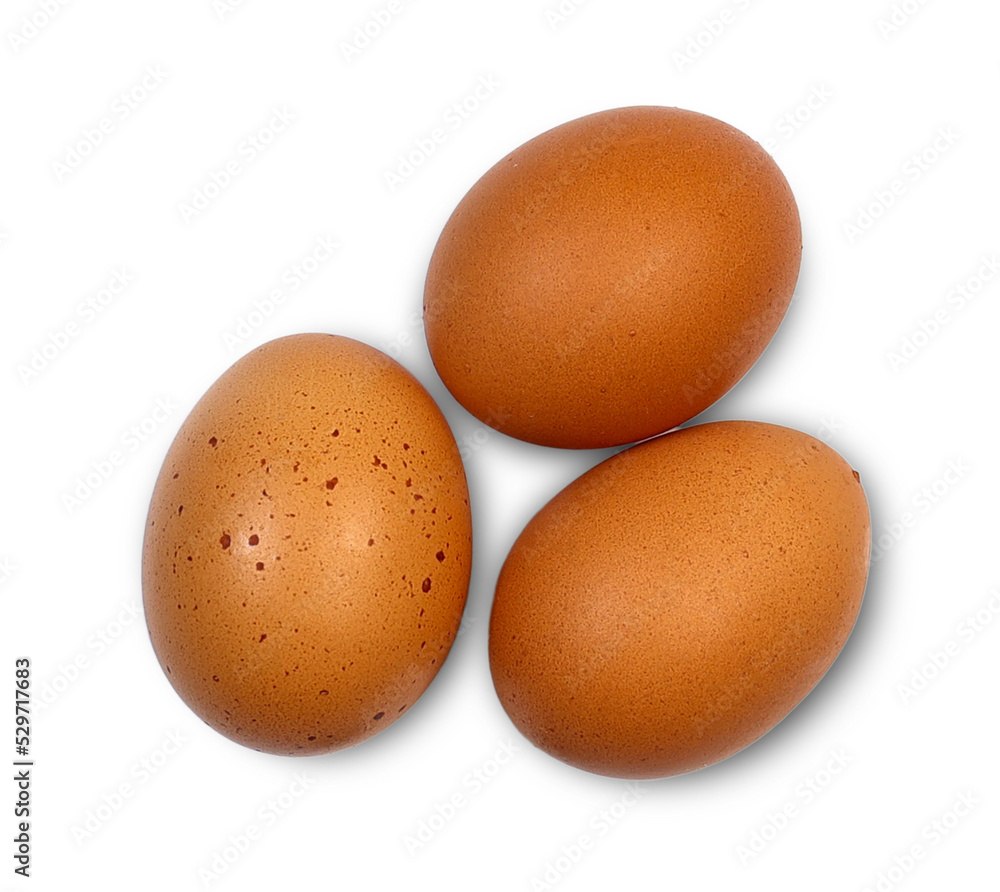 3 eggs isolated clipping path on white background 3 eggs isolated clipping path on white background