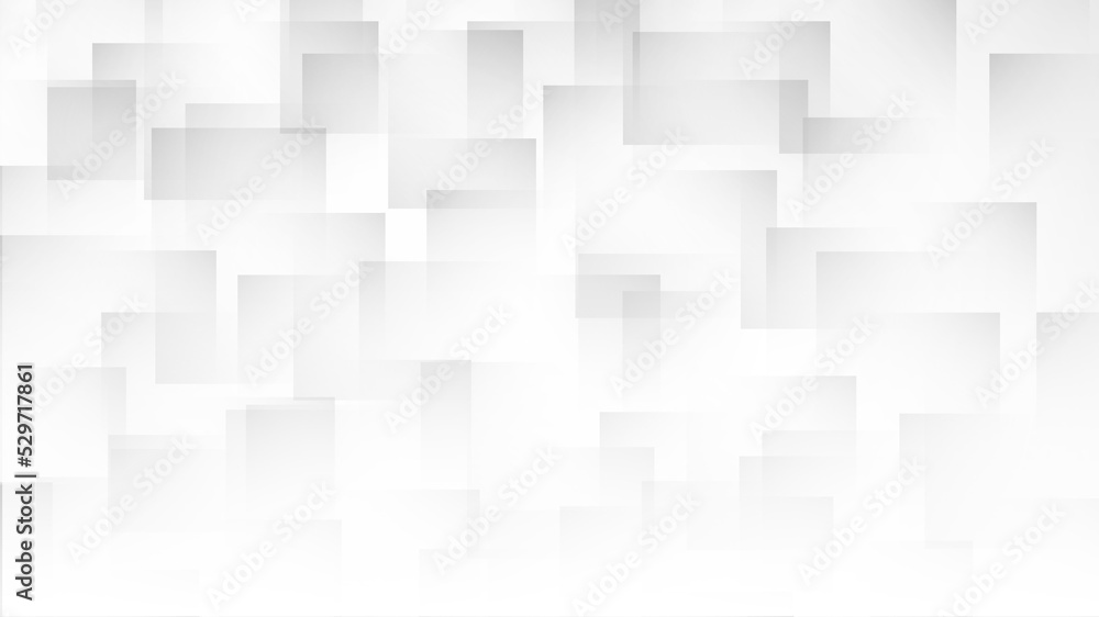 Modern Abstract Background with Squares White Gray Gradient Color