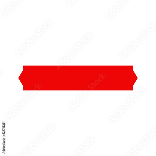 red banner and flag