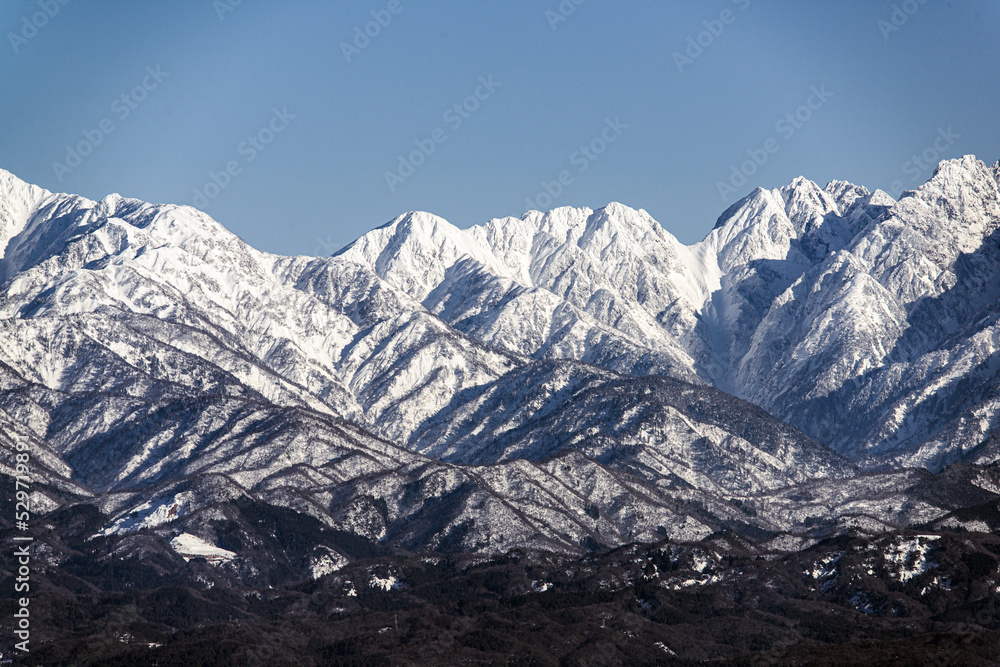 Fototapeta premium 雪の立山