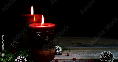 Festive Christmas Candles