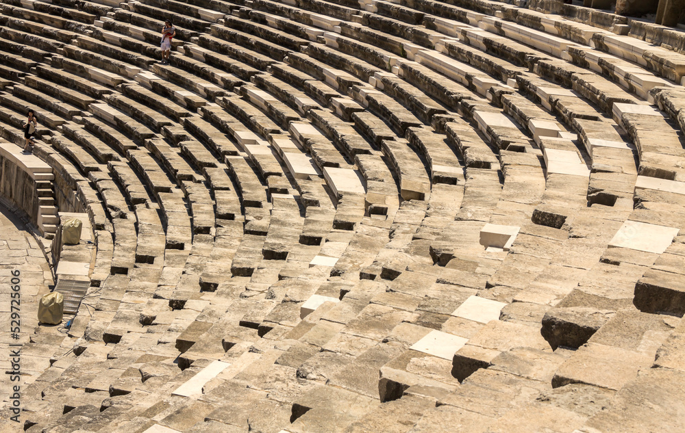 Belkiz - Antalya, Turkey: Roman amphitheater of Aspendos