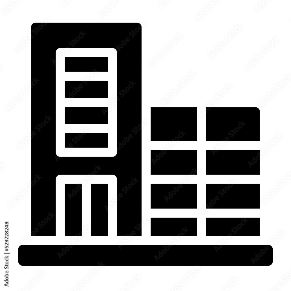 buildings glyph icon buildings glyph icon