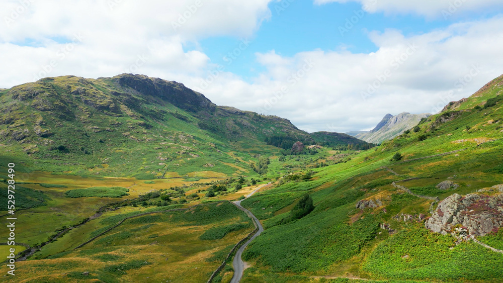 Wonderful Lake District National Park from above - drone photography Wonderful Lake District National Park from above - drone photography