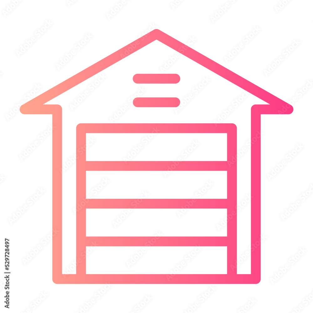 warehouse gradient icon