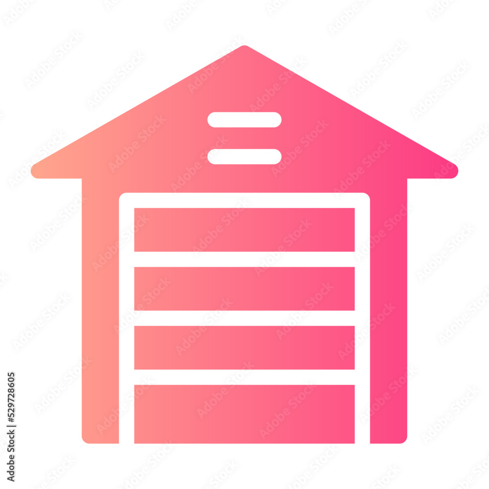 warehouse gradient icon