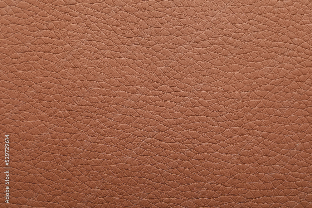 Leinwandbild Motiv - New Africa : Texture of light brown leather as background, closeup