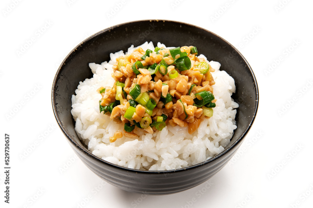 和食、ひきわり納豆ご飯 和食、ひきわり納豆ご飯