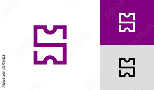 Letter S ticket logo