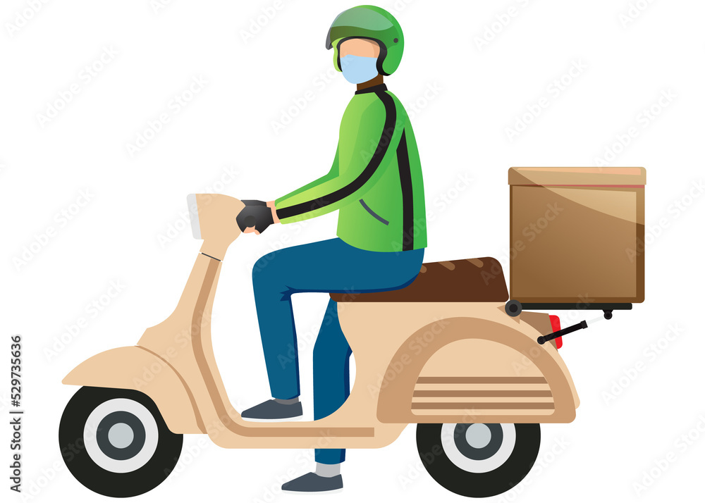 Online Delivery Service Character Online Delivery Service Character