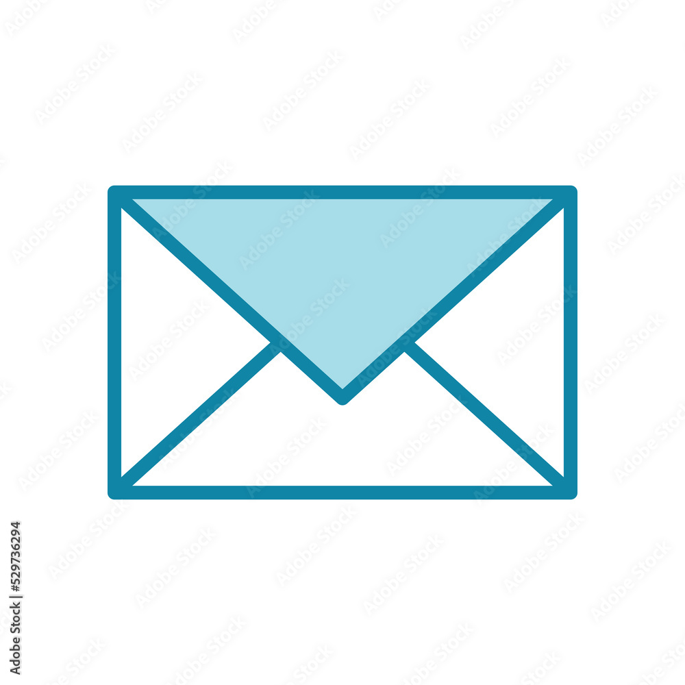 envelope icon vector design template in white background envelope icon vector design template in white background