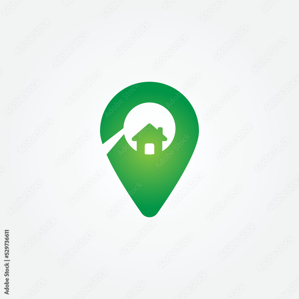 vector icon of simple forms of point of location vector icon of simple forms of point of location