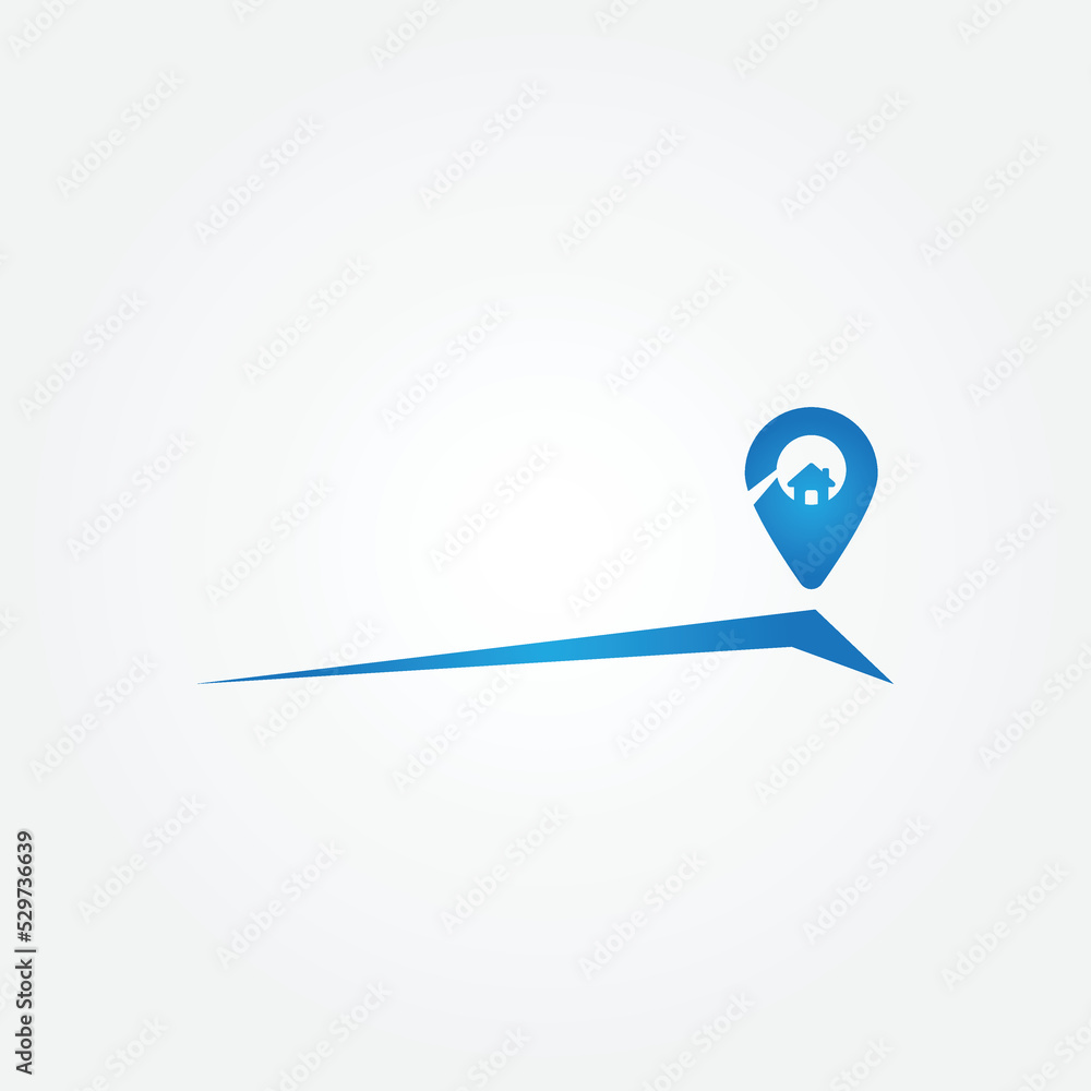 vector icon of simple forms of point of location vector icon of simple forms of point of location