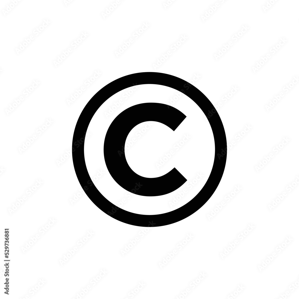 registered icon vector design template in white background registered icon vector design template in white background
