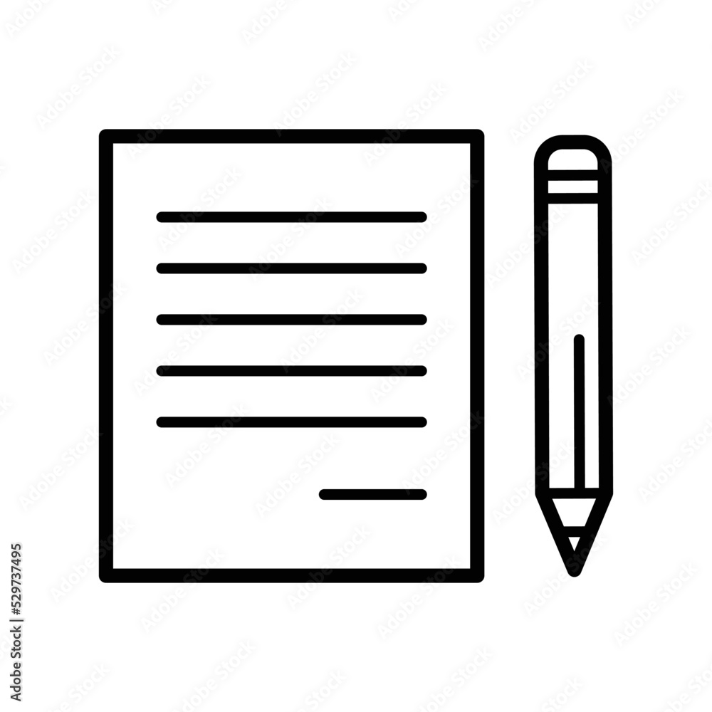pencil icon vector design template in white background pencil icon vector design template in white background