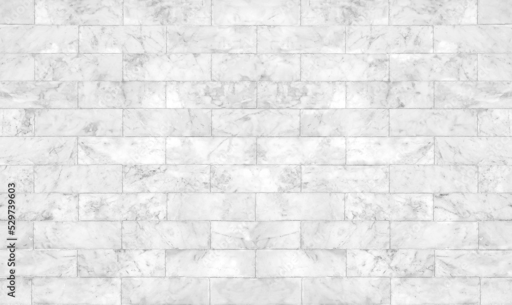 Fototapeta premium White marble tile texture abstract background pattern with high resolution.