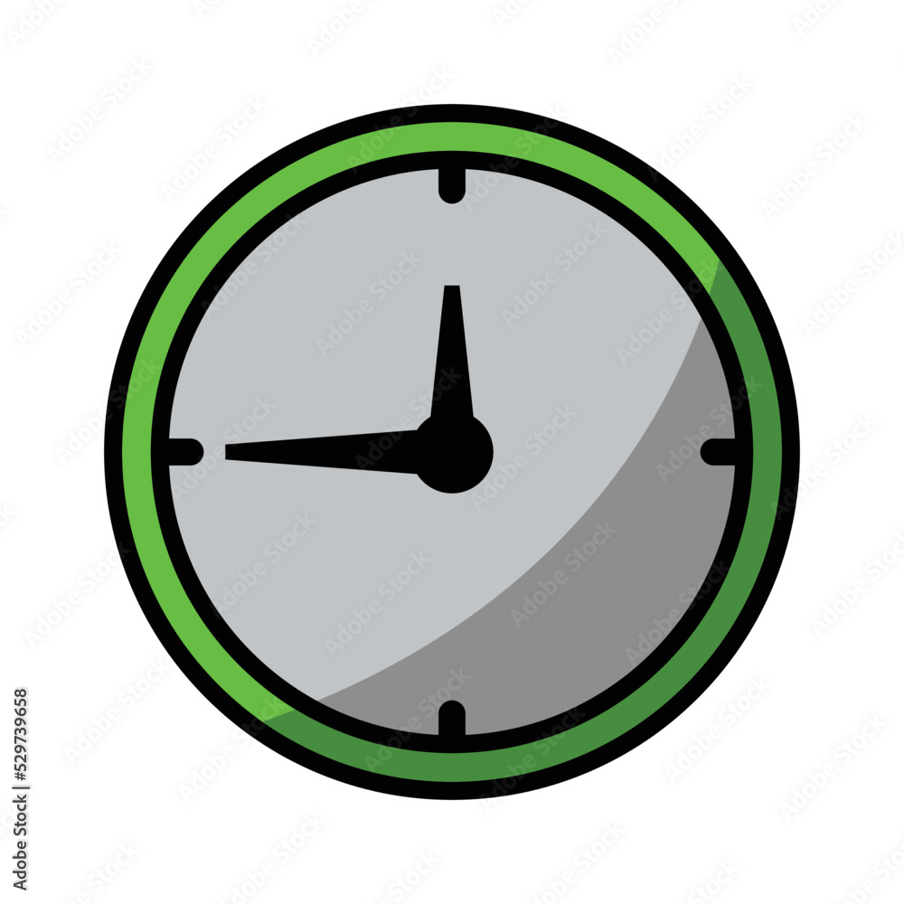 clock icon vector design template in white background clock icon vector design template in white background