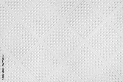 Valokuva Patterns on the white ceiling gypsum sheets texture background