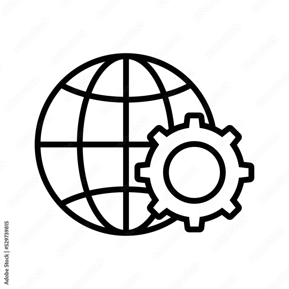 internet globe icon vector design template in white background internet globe icon vector design template in white background