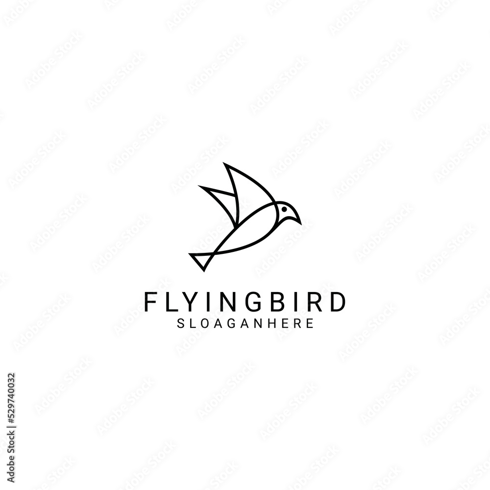 The Bird logo desing icon vector The Bird logo desing icon vector