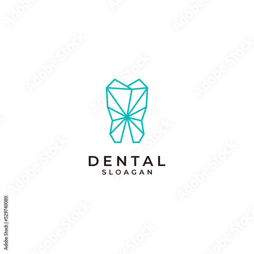 Dental logo desing icon vector