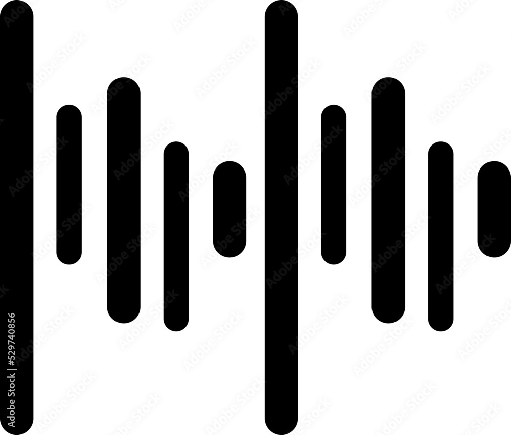 Sound wave vector icon. The symbol of the small big sign icon.eps Sound wave vector icon. The symbol of the small big sign icon.eps