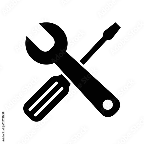 screw driver icon vector design template in white background