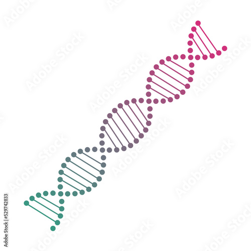 dna helix icon vector illustration simple logo clipart